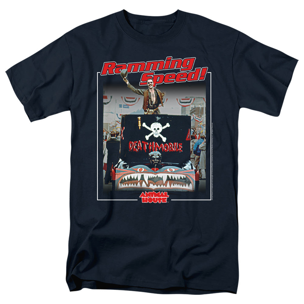 Animal House Ramming Speed Mens T Shirt Navy