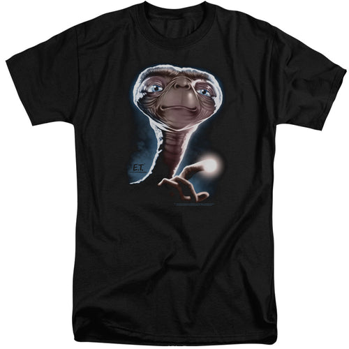 ET the Extra Terrestrial Portrait Mens Tall T Shirt Black