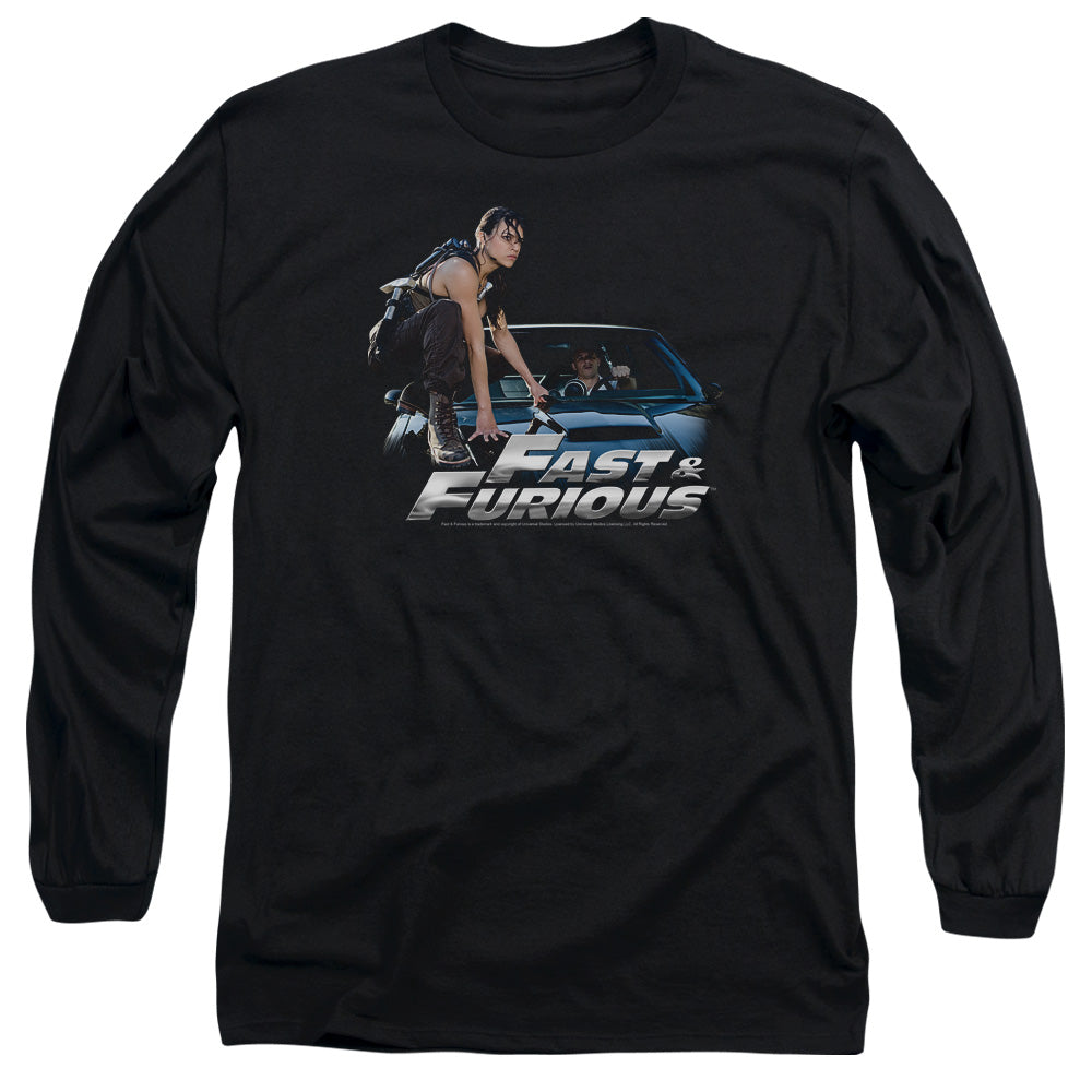Fast And The Furious Car Ride Mens Long Sleeve Shirt Black Black