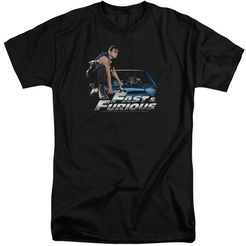 Fast And The Furious Car Ride Mens Tall T Shirt Black
