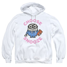 Load image into Gallery viewer, Minions Choose Snooze Mens Hoodie White

