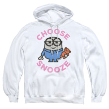 Load image into Gallery viewer, Minions Choose Snooze Mens Hoodie White
