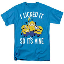 Load image into Gallery viewer, Minions I Licked It So It&#39;S Mine Mens T Shirt Turquoise
