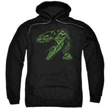 Load image into Gallery viewer, Jurassic Park Raptor Mount Mens Hoodie Black
