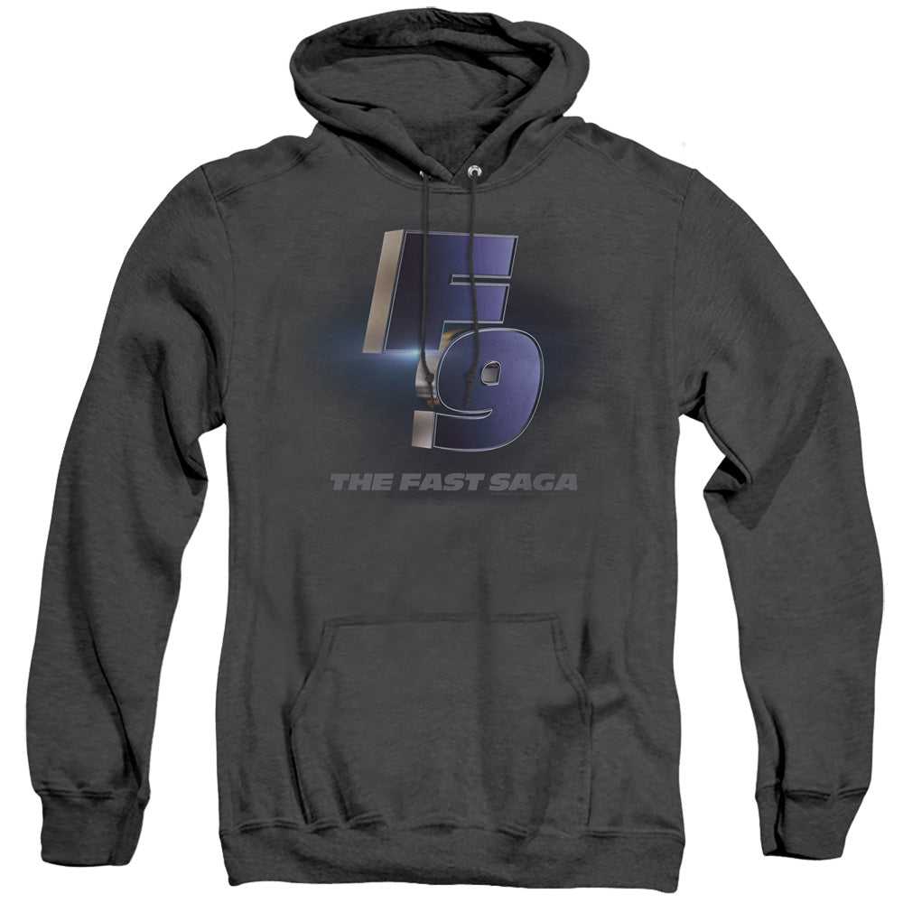 Fast And The Furious 9 F9 Poster Logo Heather Mens Hoodie Black