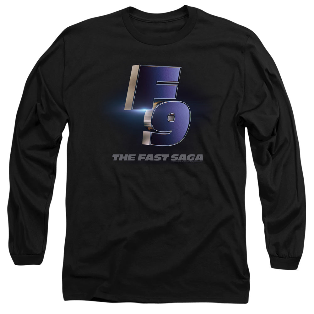 Fast And The Furious 9 F9 Poster Logo Mens Long Sleeve Shirt Black Officially Licensed