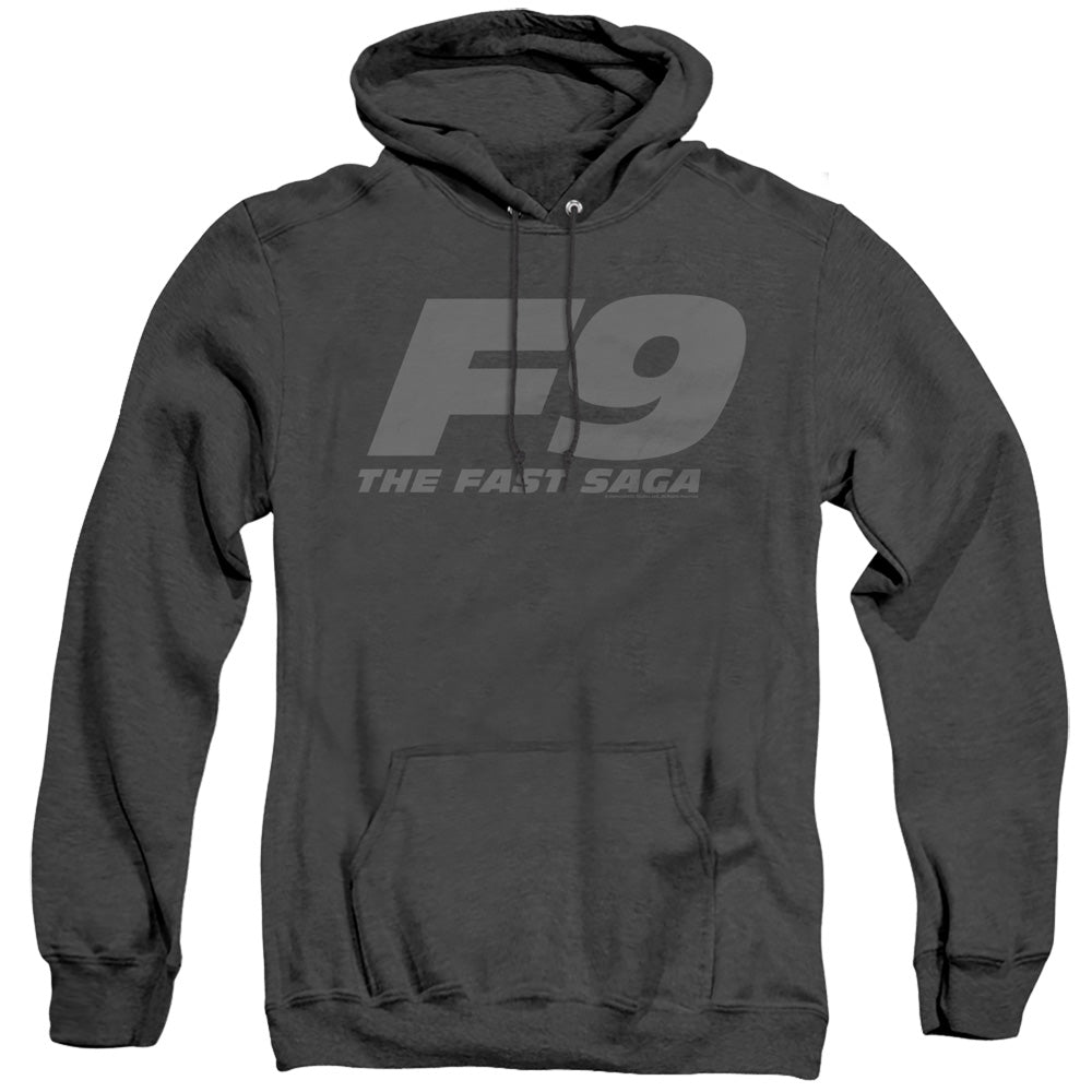 Fast And The Furious 9 F9 Logo Heather Mens Hoodie Black