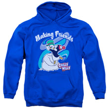 Load image into Gallery viewer, Chilly Willy Making Friends Mens Hoodie Royal Blue
