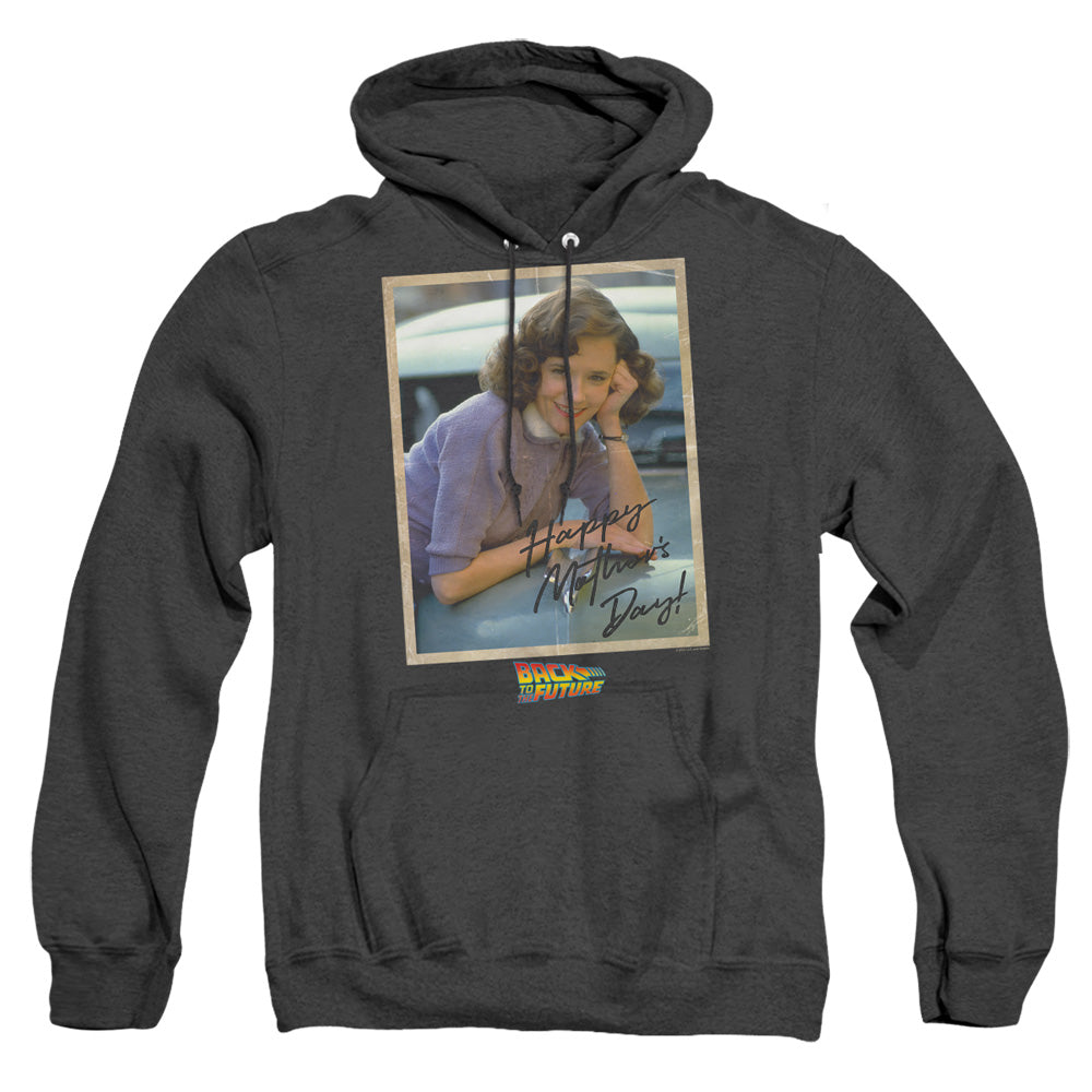 Back To The Future Bttf Mothers Day Heather Mens Hoodie Black