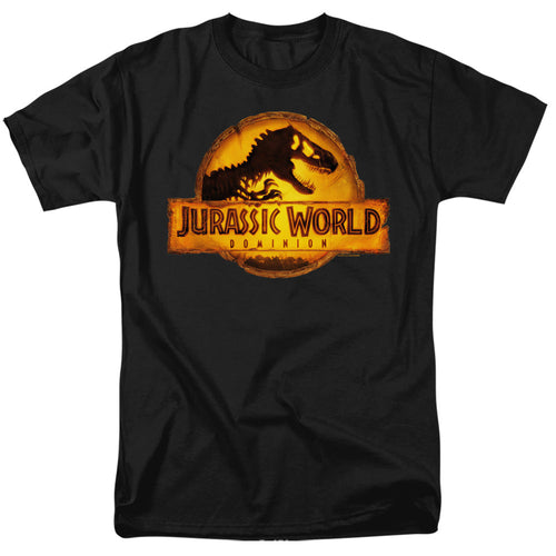 Jurassic World Rendered Logo Mens T Shirt Black