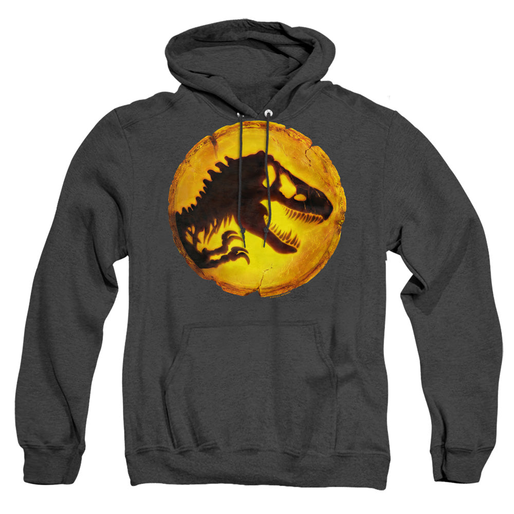 Jurassic World Dominion Icon Heather Mens Hoodie Black