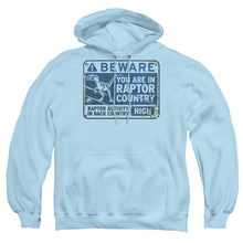 Load image into Gallery viewer, Jurassic World Raptor Sign Mens Hoodie Light Blue
