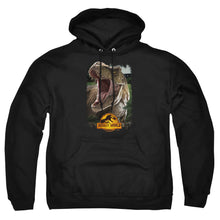 Load image into Gallery viewer, Jurassic World Rex Beauty Shot Mens Hoodie Black
