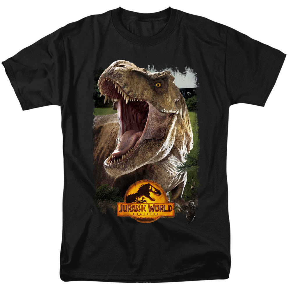 Jurassic World Rex Beauty Shot Mens T Shirt Black