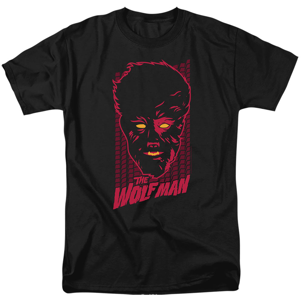 Universal Monsters Wolfman Neon Mens T Shirt Black
