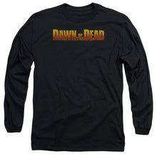 Load image into Gallery viewer, Dawn Of The Dead Dawn Logo Mens Long Sleeve Shirt Black Black

