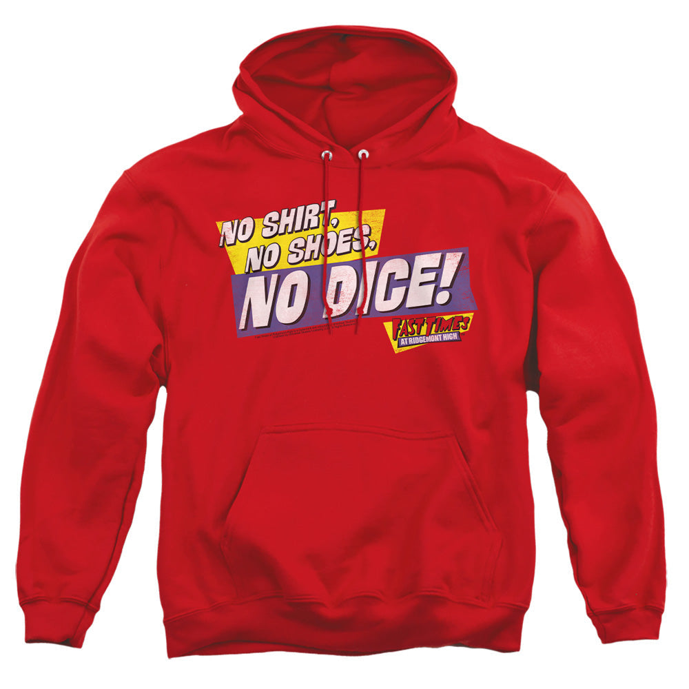 Fast Times Ridgemont High No Dice Mens Hoodie Red