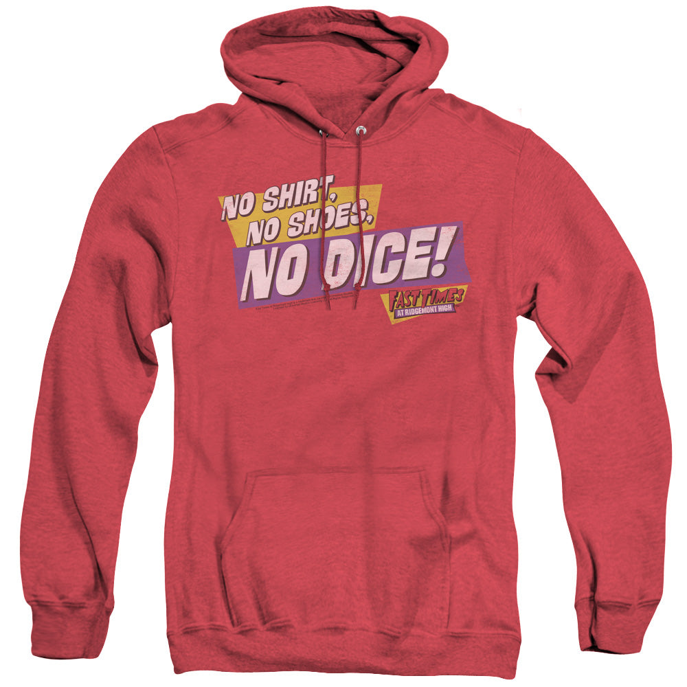 Fast Times Ridgemont High No Dice Heather Mens Hoodie Red