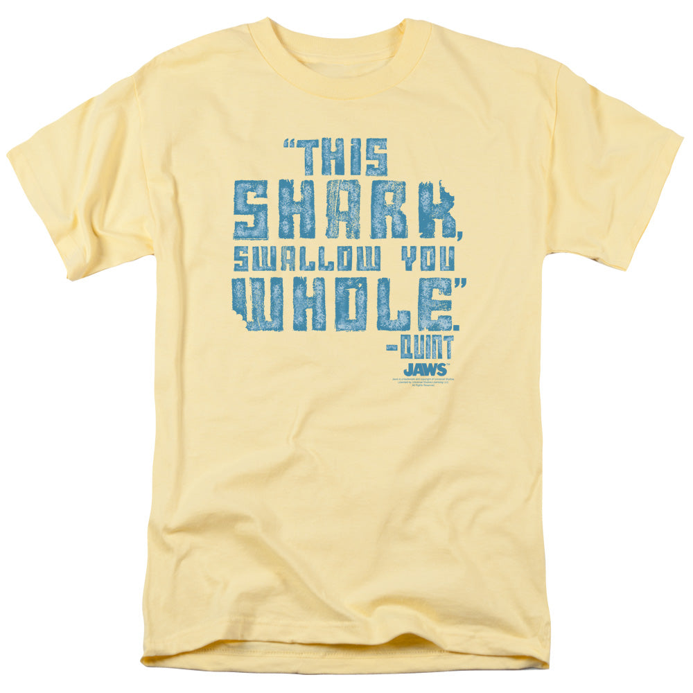 Jaws Swallow You Whole Mens T Shirt Banana
