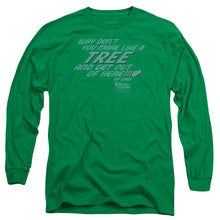 Load image into Gallery viewer, Back To The Future Make Like A Tree Mens Long Sleeve Shirt Kelly Green Kelly Green
