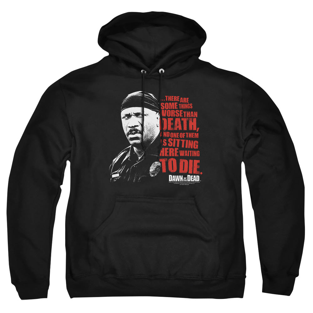 Dawn Of The Dead Worse Than Death Mens Hoodie Black