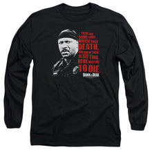 Load image into Gallery viewer, Dawn Of The Dead Worse Than Death Mens Long Sleeve Shirt Black
