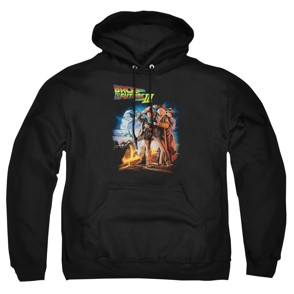 Back To The Future Iii Poster Mens Hoodie Black