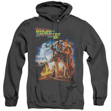 Load image into Gallery viewer, Back To The Future Iii Poster Heather Mens Hoodie Black
