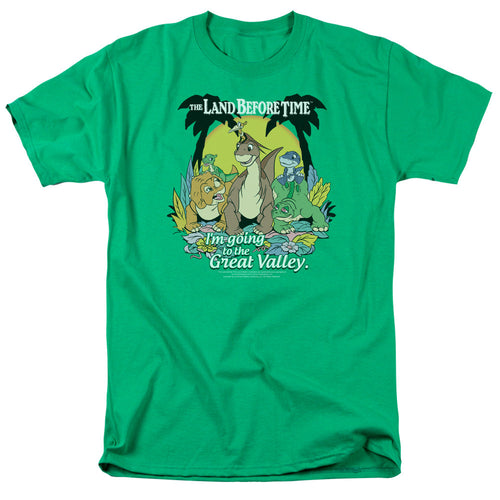 Land Before Time Great Valley Mens T Shirt Kelly Green