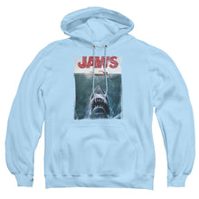 Load image into Gallery viewer, Jaws Title Mens Hoodie Light Blue
