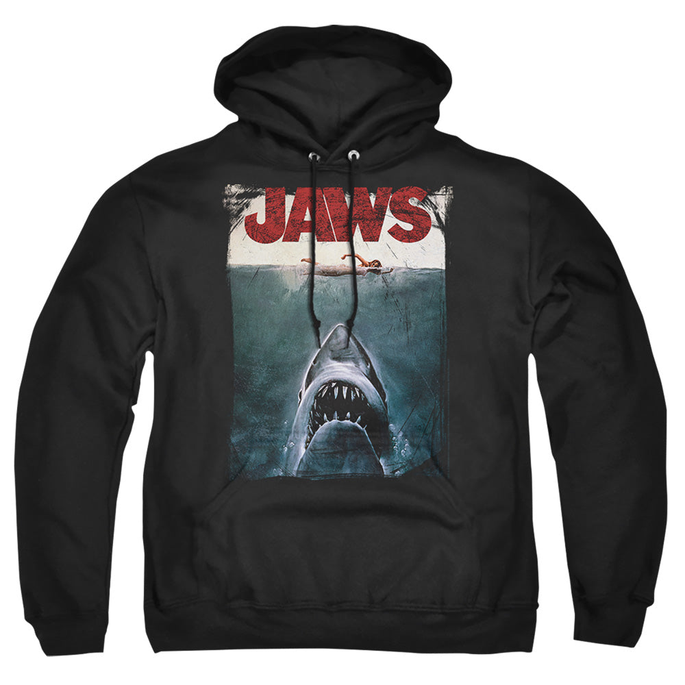 Jaws Title Mens Hoodie Black