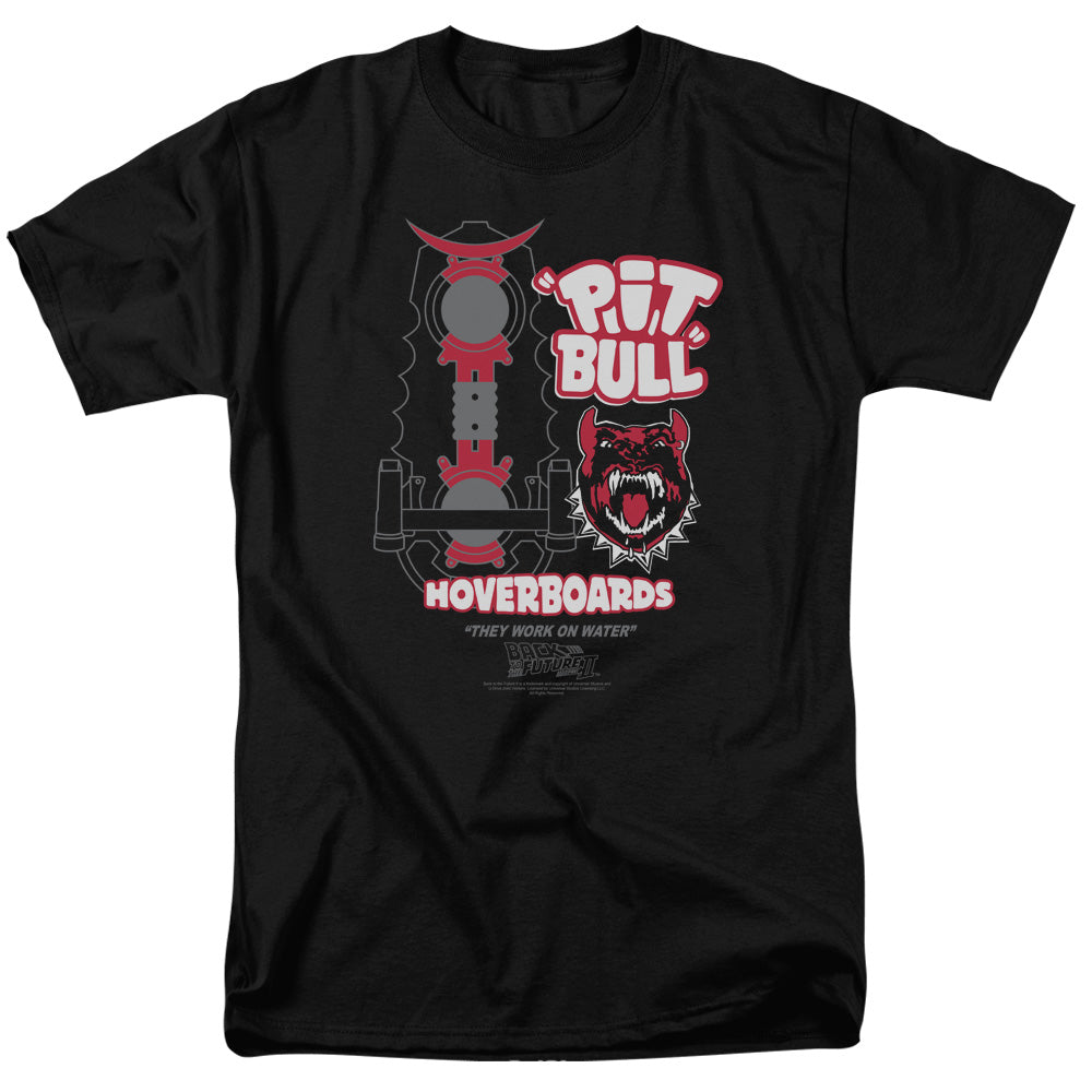 Back To The Future Ii Pit Bull Mens T Shirt Black Black