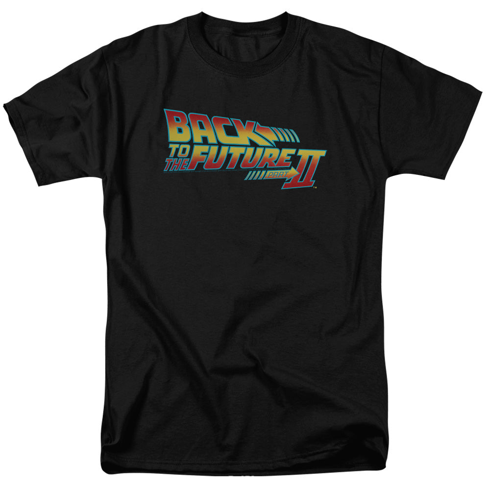 Back To The Future Ii Logo Mens T Shirt Black Black