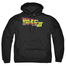 Load image into Gallery viewer, Back To The Future Iii Logo Mens Hoodie Black
