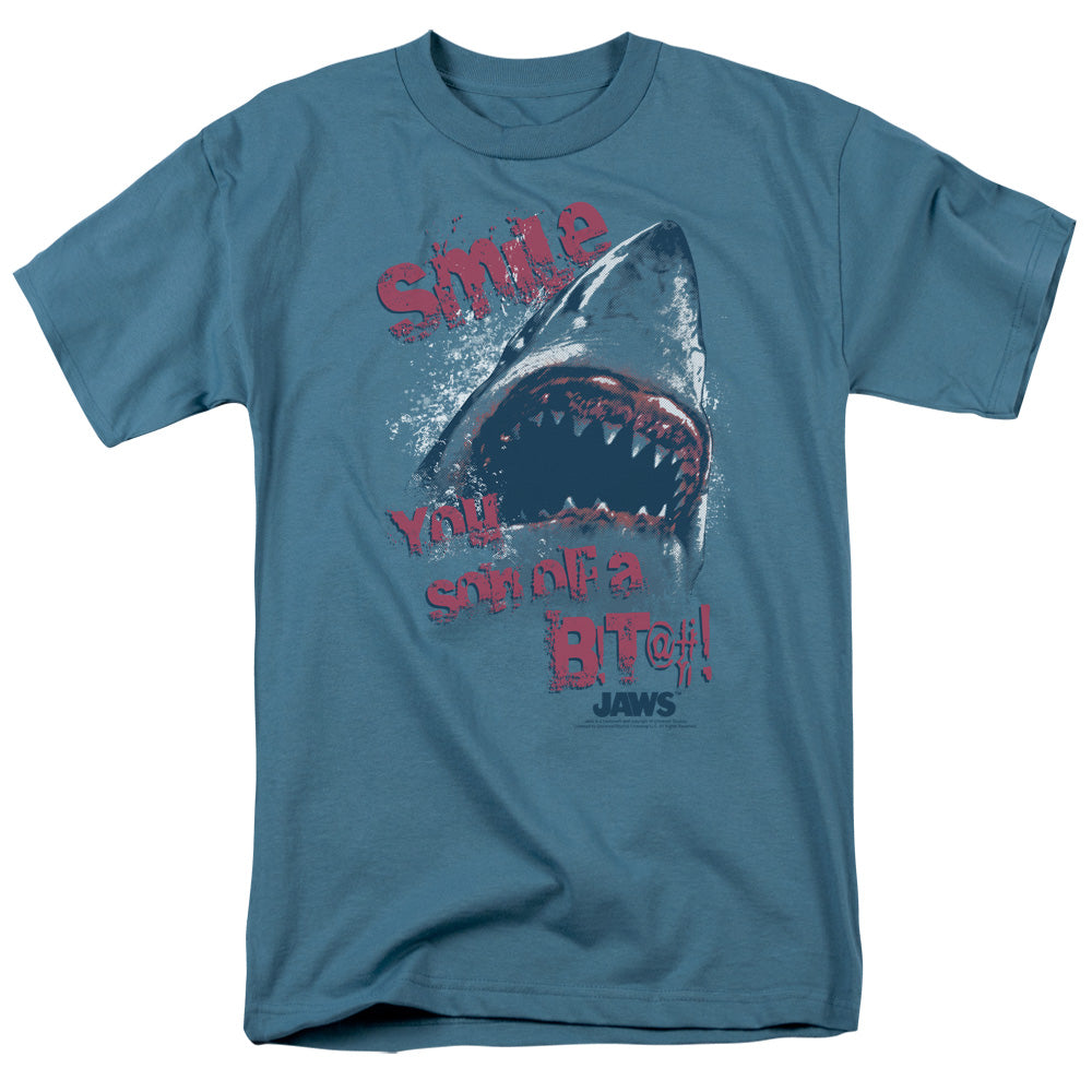 Jaws Ile Mens T Shirt Slate