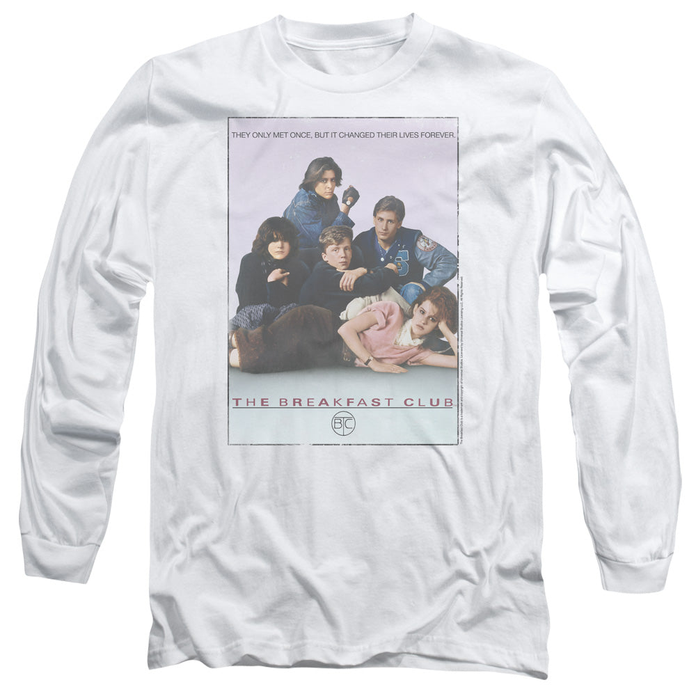 Breakfast Club Bc Poster Mens Long Sleeve Shirt White Officially Licensed