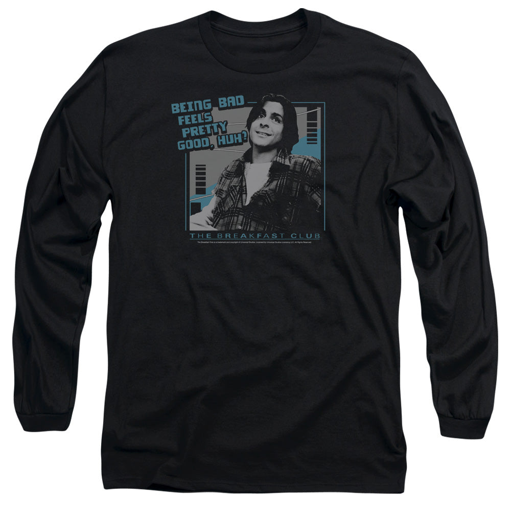 Breakfast Club Bad Mens Long Sleeve Shirt Black Officially Licensed