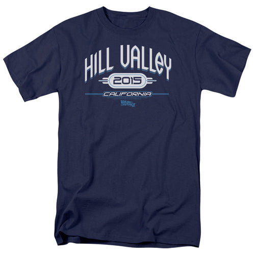 Back To The Future Ii Hill Valley 2015 Mens T Shirt Navy