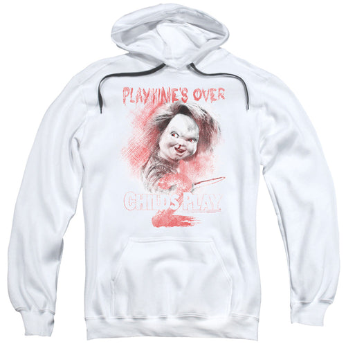 Childs Play 2 Playtimes Over Mens Hoodie White