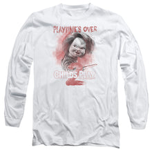 Load image into Gallery viewer, Childs Play 2 Playtimes Over Mens Long Sleeve Shirt White Officially Licensed
