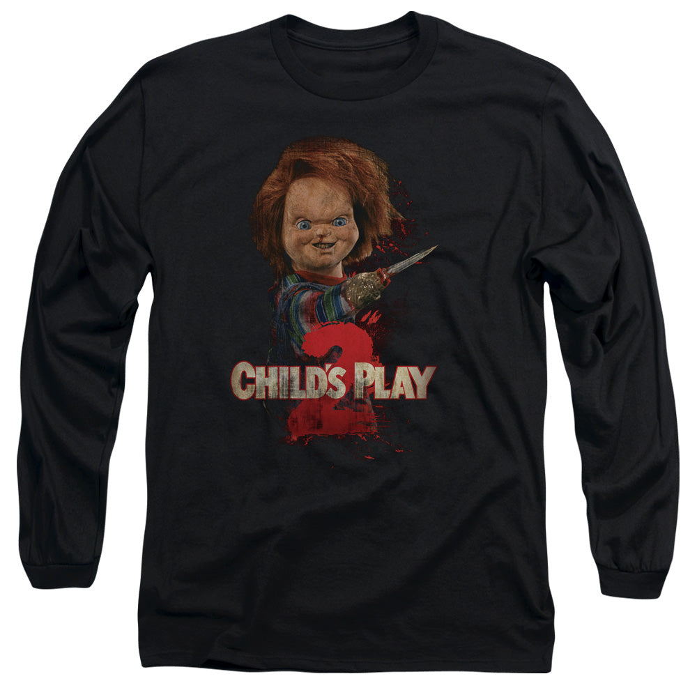Childs Play 2 Heres Chucky Mens Long Sleeve Shirt Black Officially Licensed