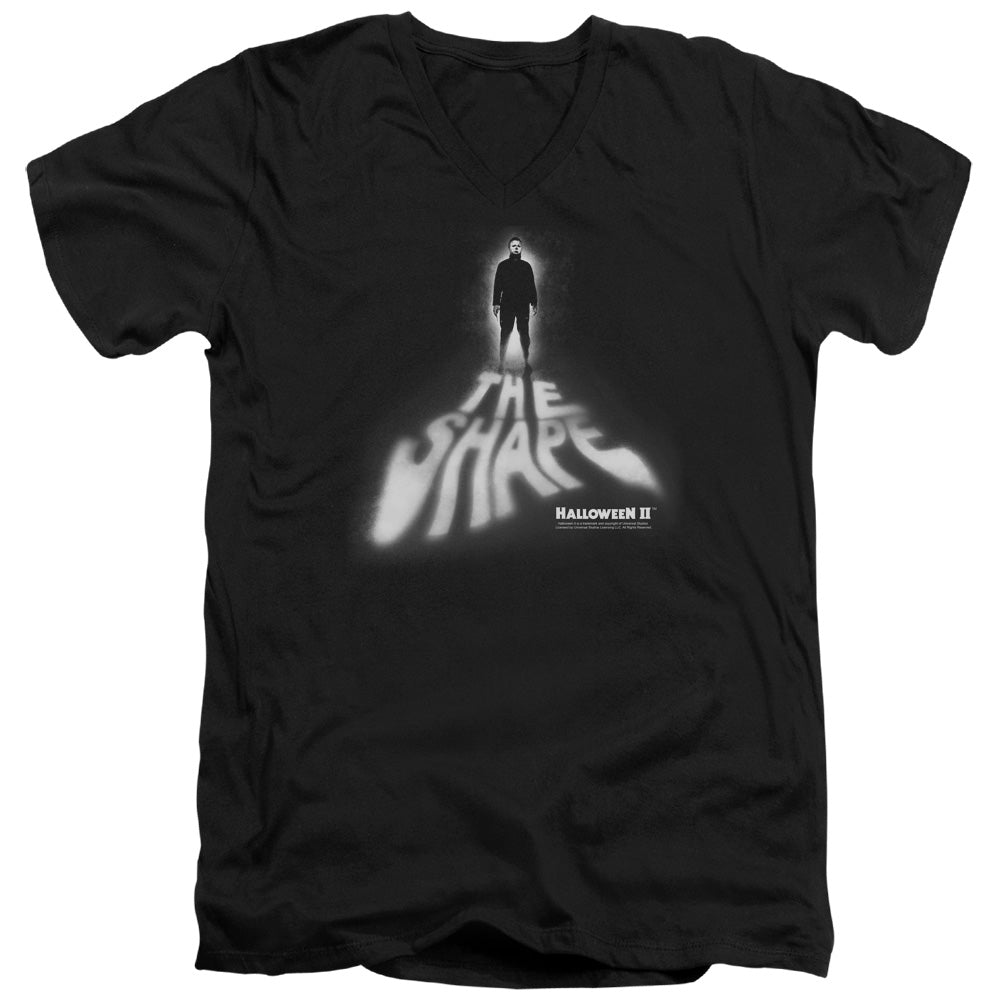 Halloween II The Shape Mens Slim Fit V-Neck T Shirt Black