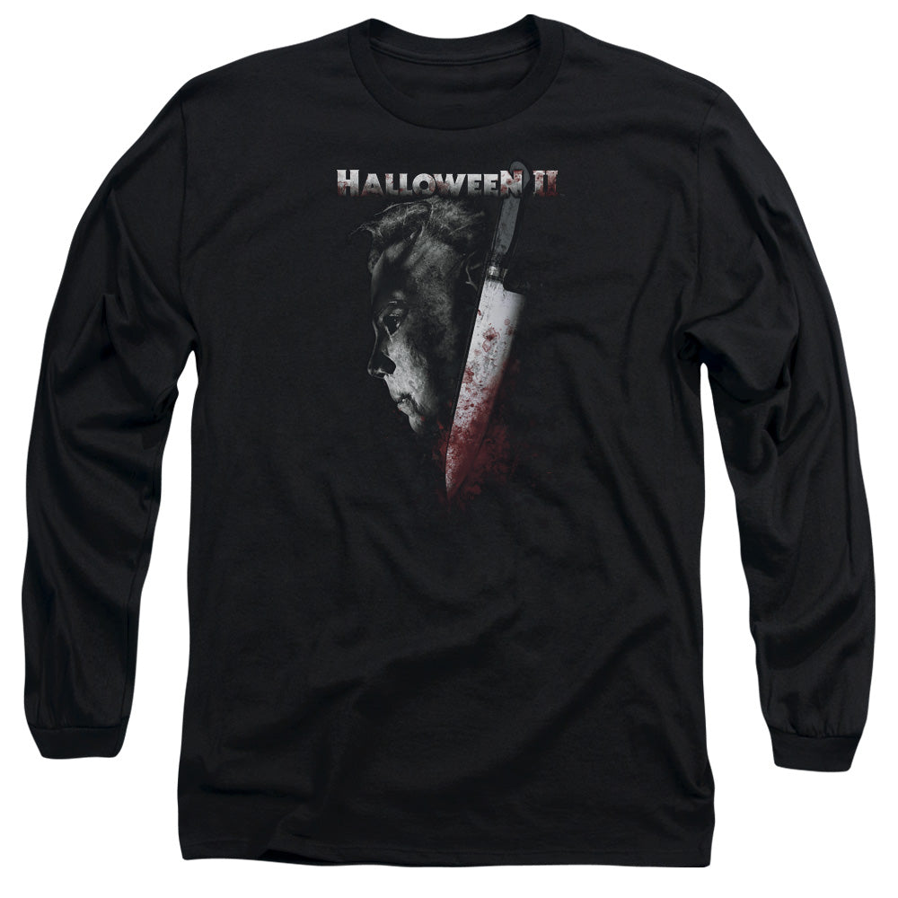 Halloween Ii Cold Gaze Mens Long Sleeve Shirt Black Black