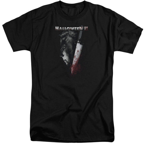 Halloween II Cold Gaze Mens Tall T Shirt Black