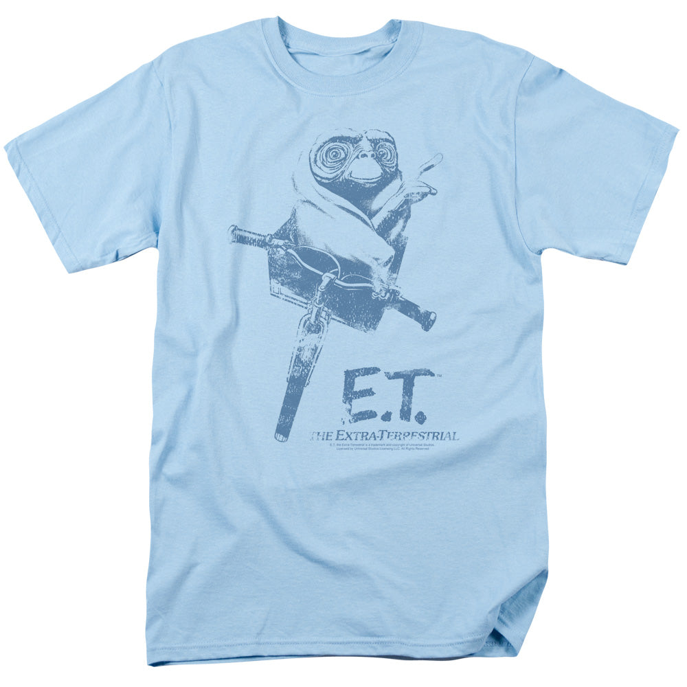Et Bike Mens T Shirt Light Blue Light Blue