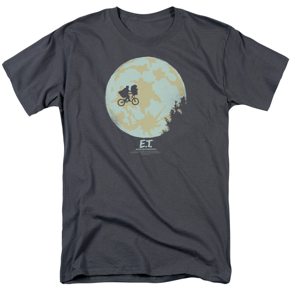 Et In The Moon Mens T Shirt Charcoal Charcoal