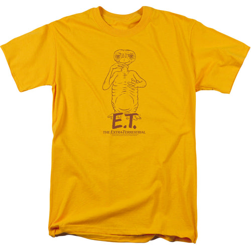 Et Alien Swag Mens T Shirt Gold