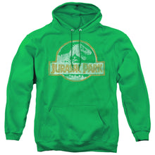 Load image into Gallery viewer, Jurassic Park JP Orange Mens Hoodie Kelly Green
