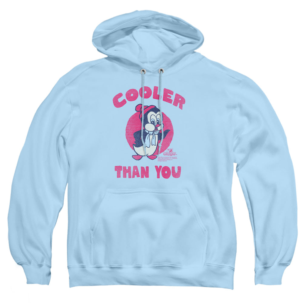 Chilly Willy Cooler Than You Mens Hoodie Light Blue