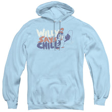 Load image into Gallery viewer, Chilly Willy I Say Chill Mens Hoodie Light Blue
